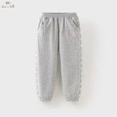 Girls Knit Sports Pants – Love Print Design